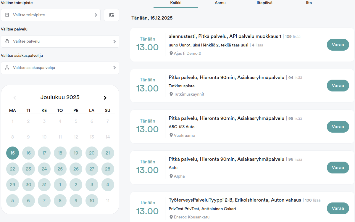 Ajanvarauksen kustomoitava ulkoasu 2 7 CadetBlue
